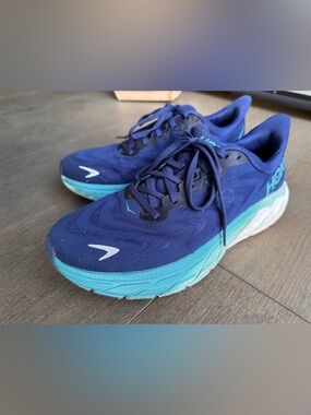 HOKA Arahi 6 Running Shoes Blue Teal Stability Sneakers Women’s